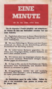 US-amerikanisches Flugblatt